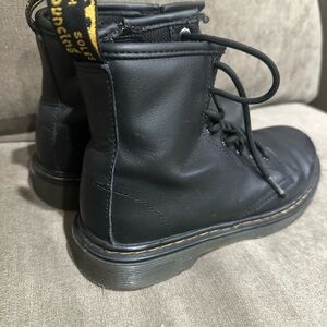 Dr. Martens Black Kids Lace-Up Boots